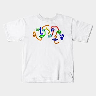 In a Twist of Face Kids T-Shirt